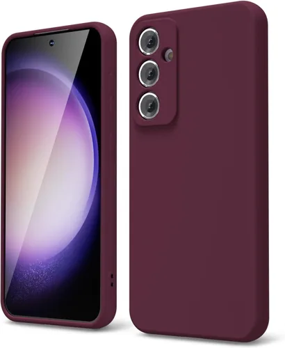Miniatura 97 de oakxco Funda para teléfono Samsung Galaxy S21 Ultra con agarre de silicona líquida, bonita funda delgada y delgada de goma suave de TPU lisa
