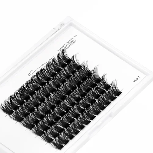 Miniatura 6 de Bodermincer Extensiones de pestañas en racimo Wispy Racimo Pestañas individuales de 0.315-0.787 in para elegir, extensiones de pestañas postizas