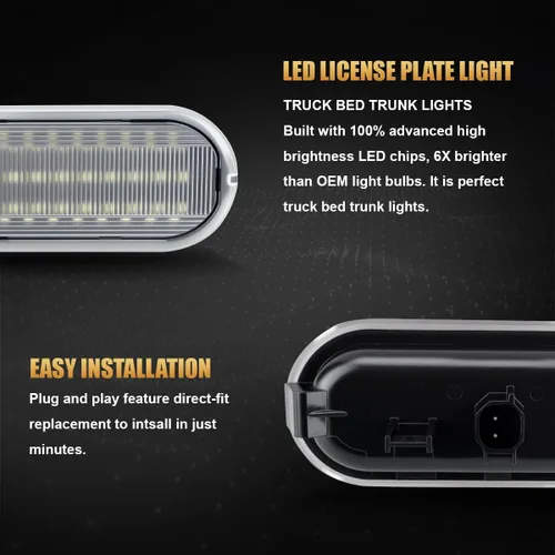 Miniatura 7 de D-Lumina luz LED para cama de camioneta con arnés de cableado compatible con Ford 2015-ACTUAL F150, 2017-ACTUAL F150 Raptor F250 F350 Super Duty