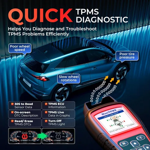 Miniatura 7 de Autel MaxiTPMS TS508WF Herramienta de programación TPMS, 2026 WiFi Ver. de TS508 TS501 Pro TS601 TS408S TPMS Herramienta de reaprendizaje