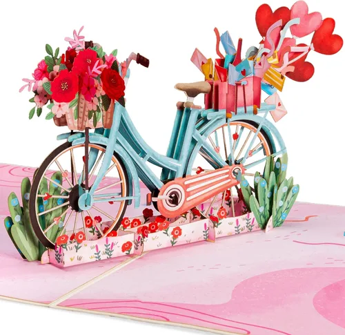 Miniatura 6 de Paper Love Tarjeta desplegable 3D para casa de perro, para el día de San Valentín, cumpleaños, día de la madre, adultos o niños, todas