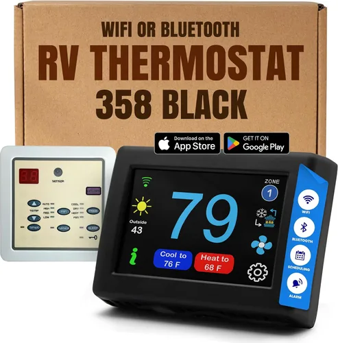 Miniatura 23 de MICRO-AIR EasyTouch - Termostato digital de repuesto para autocaravana, programable y confiable, habilitado para WiFi y Bluetooth, termostato