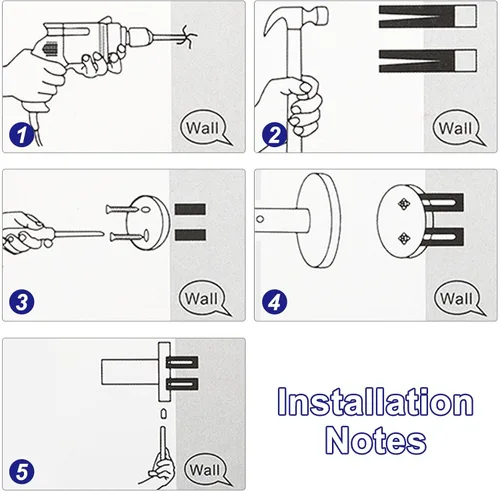 Miniatura 6 de uxcell Juego de 5 piezas de accesorios de baño, juego de barra de toalla de acero inoxidable de 15.7 pulgadas, soporte para papel higiénico, 2 Negro