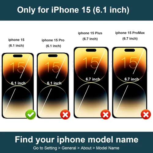 Miniatura 2 de Folosu Compatible con iPhone 15 Funda cartera con tarjetero con rotación de 360°, soporte de anillo de dedo con función atril, bloqueo RFID