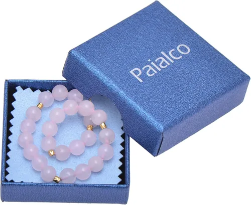Miniatura 12 de Paialco Pulsera elástica de cuentas naturales o creadas de 0.236 in, pequeña para niñas y mujeres, 6.5 pulgadas