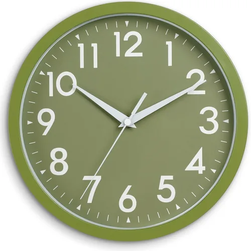 Miniatura 17 de DAXSMY Reloj de pared analógico pequeño de 8 pulgadas, silencioso, sin tictac, funciona con pilas, moderno, simple, decorativo, para cocina, H-blue
