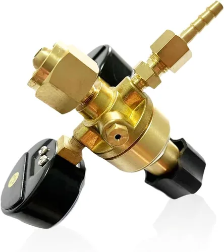 Miniatura 8 de Medidores de gas de soldadura duales, oxígeno (CGA-540) acetileno (CGA-200) Combo de reguladores (2 unidades), kit completo de latón para tanques
