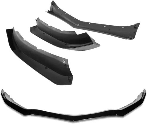 Miniatura 4 de Q1-TECH, 9 piezas de extensiones de difusor de labio de parachoques delantero y falda lateral compatible con Cadillac ATS 2013-2014, kit
