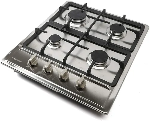 Miniatura 4 de Estufa de gas Gas Gas GLPG, Quemador de estufa de vidrio templado, 4 quemadores, parrilla de gas integrada (4 quemadores, 23 x 20 pulgadas)