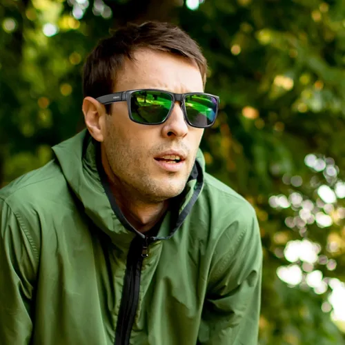Miniatura 5 de Lentes de sol deportivos polarizados para hombres y mujeres, ideales para conducir, pescar, béisbol y correr, marco irrompible TR90 Lente verde