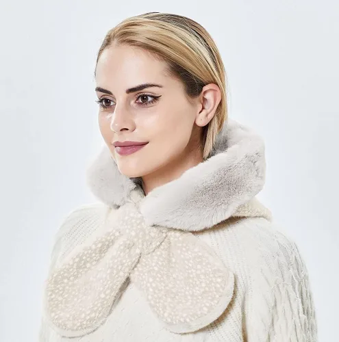 Miniatura 18 de Gorros de invierno para mujer, pasamontañas, bufanda, para clima frío, conjunto para mujer, gorro con capucha
