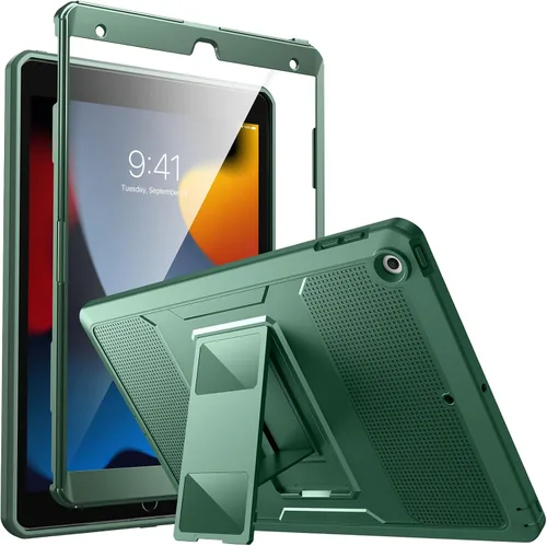 Miniatura 15 de MoKo Funda para iPad de 10.2 Pulgadas iPad 9ª Generación 2021/ iPad 8ª Generación 2020/ iPad 7ª Generación 2019, [Servicio Pesado] A Prueba
