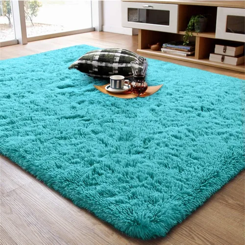 Miniatura 21 de Ompaa Alfombra esponjosa, alfombra mullida súper suave para dormitorio, sala de estar, alfombra grande de felpa de 6 x 9 pies, alfombra de pelo