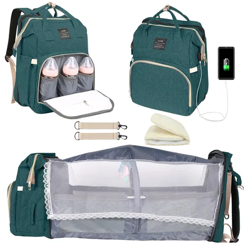 Miniatura 8 de Mochila para pañales para bebé con cambiador, regalos de ducha de búsqueda de lista de regalos de bebé, bolsas de bebé para niño y niña, regalos