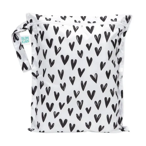 Miniatura 26 de Bumkins Bolsa Húmeda Colgante Impermeable Grande para Bebé, Lavandería, Ropa Sucia, Viajes, Traje de Baño, Pañales de Tela, Piscina, Toallas