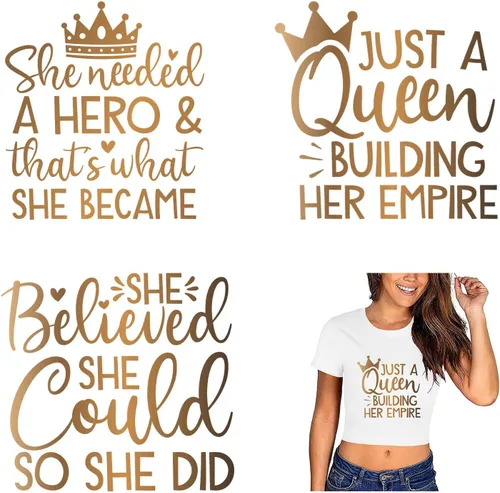Miniatura 11 de 12 piezas de letras Mama para planchar, calcomanías de transferencia térmica DIY para ropa de mujer, pegatinas para planchar en camisetas, jeans