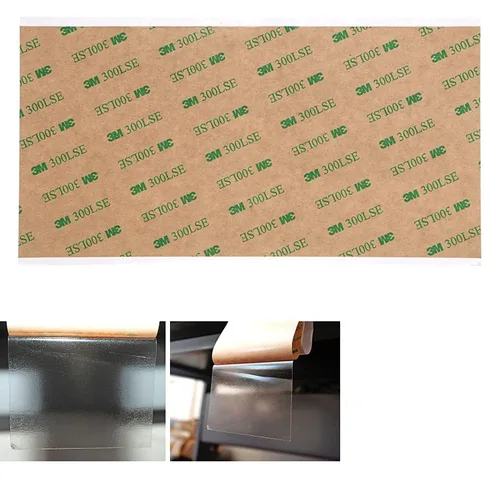 Miniatura 5 de Paquete de 3 hojas de 8 x 12 pulgadas, 3M 9474LE 300LSE cinta adhesiva de transferencia adhesiva superfuerte de doble cara, ideal para fijar