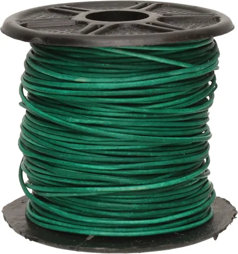 Miniatura 92 de The Beadsmith Cordón de cuero – Negro – Bobina de 0.039 in – 5 yardas/14.8 ft – Tanga de cuero indio ideal para trenzar, cuentas, collares, cordones
