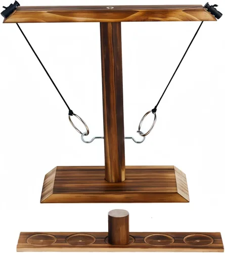 Juego de lanzamiento de anillos, juego de lanzamiento de anillos con tiro, juego de lanzamiento de gancho y anillo para adultos y niños, divertido