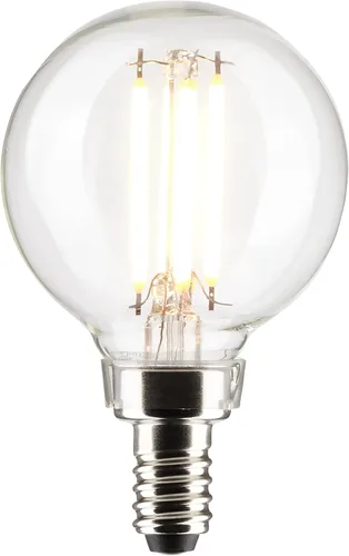 Miniatura 4 de Satco Bombilla LED E12 de 4 W, 2700 K, clasificación de 15000 horas, regulable