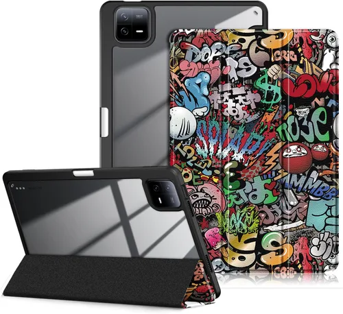 Miniatura 10 de Funda para Xiaomi Pad 6 de 11 pulgadas, carcasa rígida transparente para Xiaomi Pad Pro 2023, con encendido y apagado automático, no toque "No Tocar
