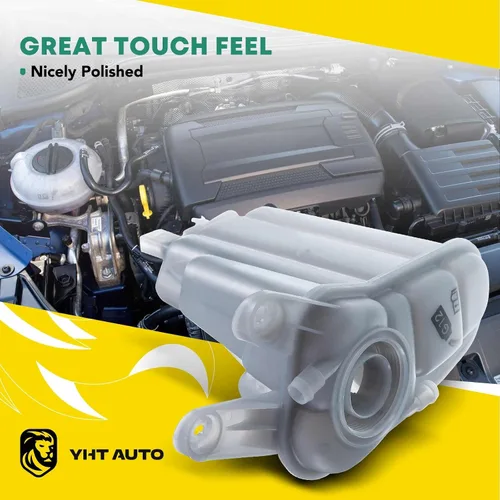 Miniatura 3 de YHTAUTO Tanque de expansión del depósito de desbordamiento de recuperación de refrigerante del motor W/O tapa y sensor presurizados para Audi A4 A5