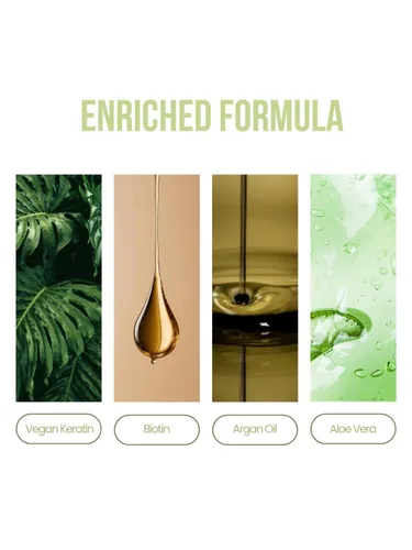 Miniatura 4 de Salon In by Recamier - Tratamiento sin enjuague de queratina vegana Tratamiento sin enjuague para el cabello con queratina vegana y colágeno