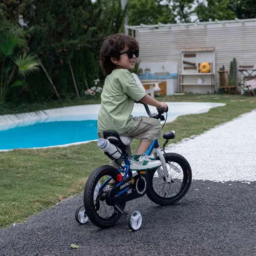 Miniatura 6 de Glerc Fantacy Kids Bike, 12-20 Inch Children Bicycle for 2-13 Years Old Boys Girls, Kids Bicycle with Water Bottle Holder & Headlight & Training Azul