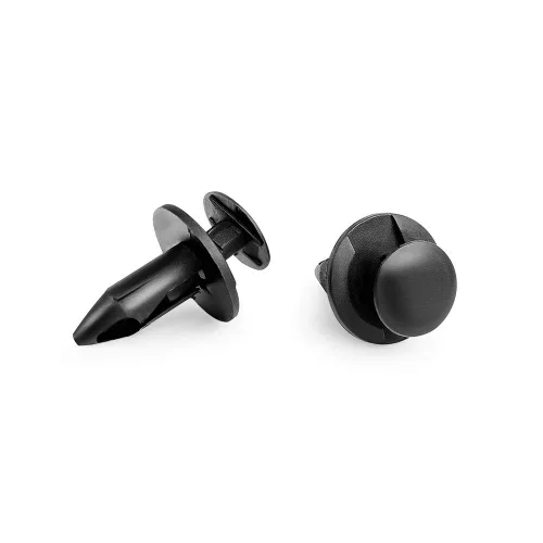 Miniatura 6 de KEMIMOTO 100 piezas de remaches de plástico de 8 mm para parachoques de nylon, clips para auto, sujetadores de tipo de empuje, tornillos