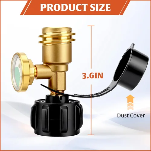 Miniatura 6 de AWEASROY Indicador de nivel de tanque de propano a prueba de fugas para tanques de propano de 5 a 40 libras, indicador de nivel de tanques