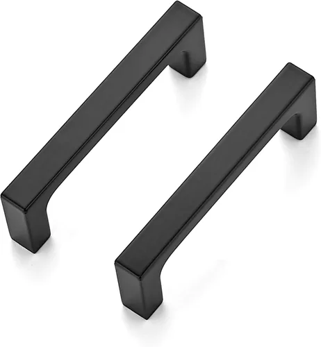 Miniatura 7 de Ravinte Paquete de 5 manijas de cajón con centros de agujero de 3 pulgadas, manijas de gabinete negro mate, manijas de cajón sólido, accesorios