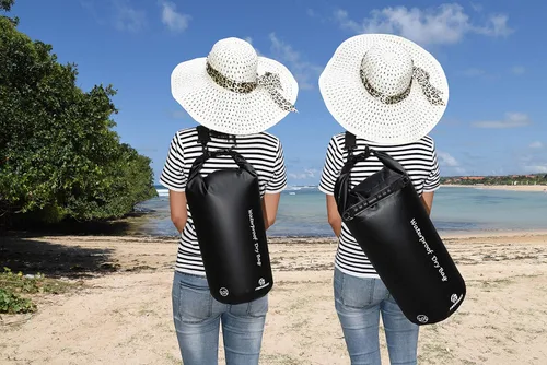 Miniatura 7 de Freegrace - Juego de 3 bolsas secas impermeables, bolsa seca con 2 cierres y correa de hombro desmontable; bolsa de cintura y funda para teléfono