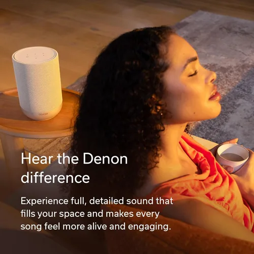 Miniatura 2 de Denon Home 200 Altavoz, altavoz inalámbrico con estéreo y música Dolby Atmos 3D, dispositivo de audio para el hogar, control de música HEOS