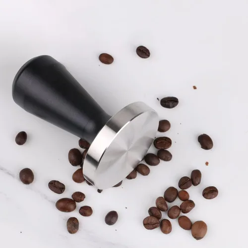 Miniatura 5 de Prensa de grano de café de acero inoxidable con base de café expreso barista de 2.087 in