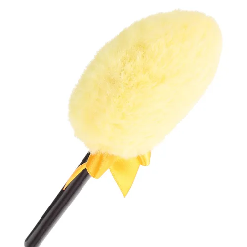 Miniatura 8 de LALAFINA Daisy Plush Body Powder Puff con mango suave y esponjoso aplicador de polvo compacto para salón y uso doméstico