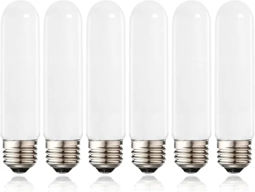 Miniatura 10 de XININSUN Bombilla LED T10 esmerilada, bombillas LED esmeriladas T10 regulables, bombillas de tubo LED de 8 W, equivalente a 60-75 vatios, 2700 K