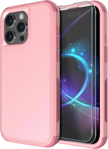 Miniatura 10 de Diverbox Funda para iPhone 15 Plus [a prueba de golpes] [a prueba de caídas] [protector de pantalla de vidrio templado], funda de protección