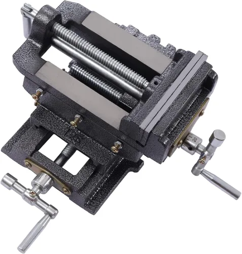Miniatura 9 de Futchoy Tornillo de prensa de taladro de diapositiva cruzada de 6 pulgadas, mesa de banco compuesto, abrazadera de carpintería, accesorio