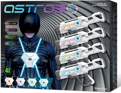 Miniatura 8 de Laser Tag Recargable, Set de Lazer Tag de 2 para Niños Juego Interior y Exterior, Ideas de Regalo para Niños Adolescentes y Adultos, Juguetes