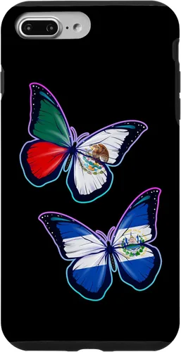 Miniatura 12 de El Salvador y México bicultural Roots - Carcasa para iPhone 17 (versión mariposa)