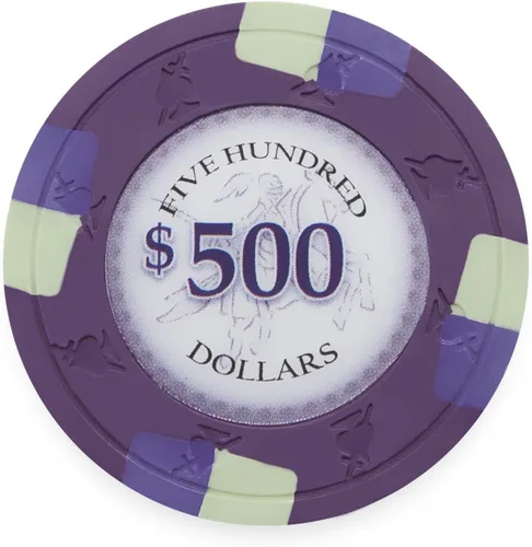 Miniatura 10 de Claysmith Gaming Paquete de 50 fichas de póquer Poker Knights, compuesto de arcilla pesada de 0.48 oz