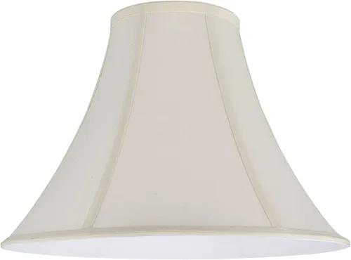 Aspen Creative 30031A Pantalla de Lámpara de Construcción Tipo Araña con Forma de Campana Transicional en Marfil, 16" de ancho (6" x 16" x 12")