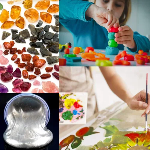 Miniatura 4 de SEISSO Polvo de mica – 3.5 oz/100 g de resina epoxi natural de color negro plateado pigmento en polvo para hacer jabón, slime, uñas, pintura