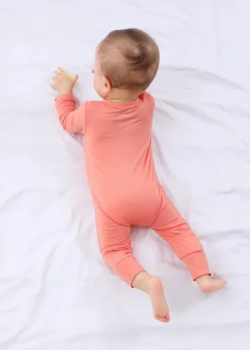 Miniatura 7 de GUISBY Mameluco sin pies para bebé, pijama de rayón con cremallera de 2 vías con manga larga