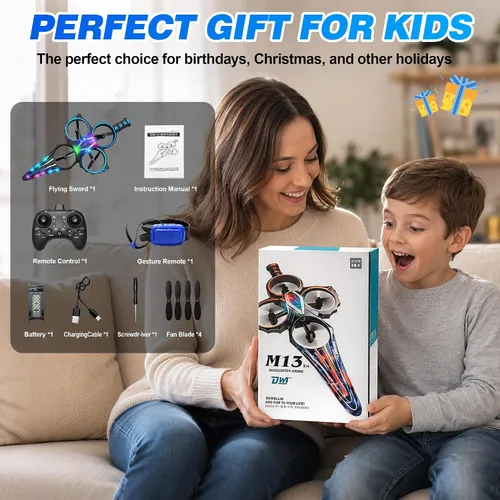 Miniatura 6 de Flying Sword - Avión RC para niños y adultos de 8 a 16 años, aviones de control remoto con luz, aviones de control remoto con luz, juguete de chorro
