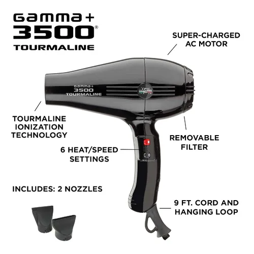 Miniatura 3 de Gamma 3500 - Secador de pelo iónico Negro