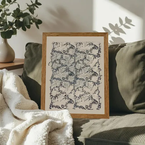 Miniatura 4 de Krtoni 3 piezas de arte de pared vintage enmarcadas de William Morris, impresiones de lienzo floral abstracto neutro, rústico, bohemio, flores