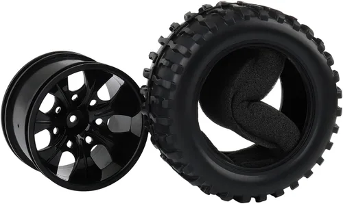 Miniatura 3 de Neumáticos y ruedas RC 1/10, 4 piezas, 0.472 in hexagonal de 2.8 pulgadas, juego de neumáticos todoterreno para Traxxas Rustler Stampede Slash