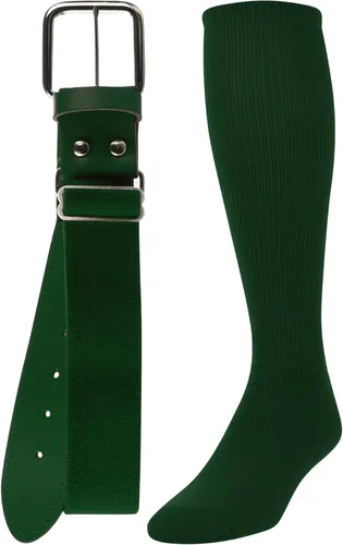 Miniatura 5 de TCK Combo de calcetines y cinturón de béisbol o sóftbol, tallas para jóvenes y adultos para niños y niñas, hombres y mujeres Escarlata