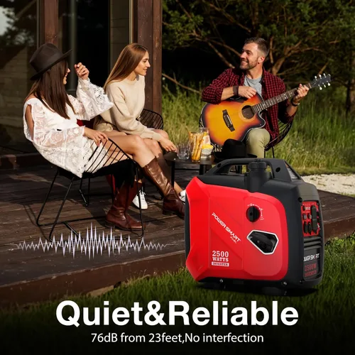 Miniatura 4 de PowerSmart Generador inversor portátil de 2500 vatios con tecnología silenciosa